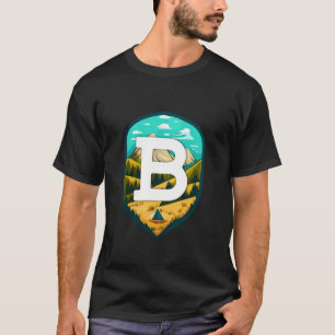 Camiseta B Letra Big Mountain Camping Long Sleeve T Shirt