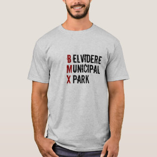 Camiseta B, M, X, elvidere, unicipal, parque