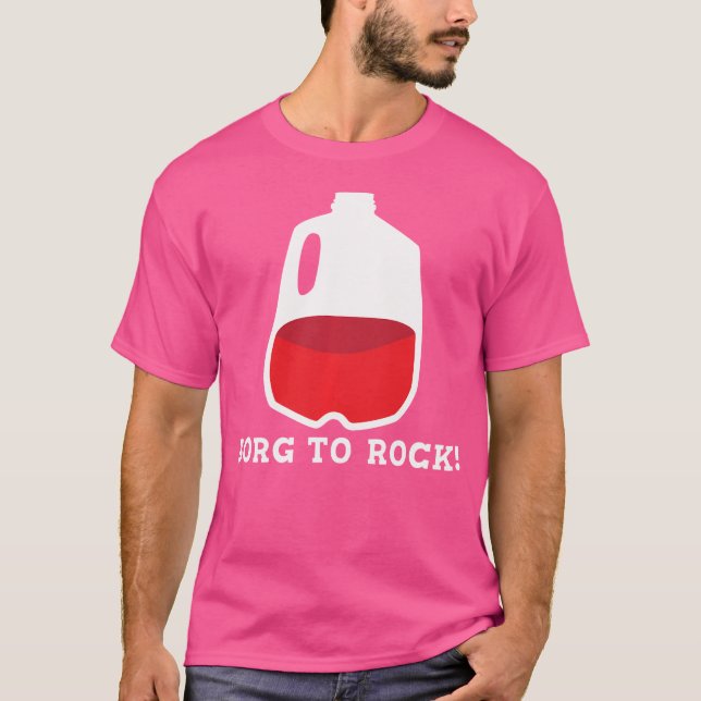 Camiseta B O R G Para Beber Rock (Anverso)