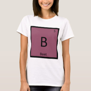 Camiseta B - Química de la Verdura Remolacha Símbolo de la 