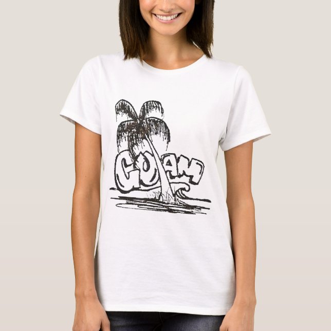 Camiseta b&w de Guam (Anverso)
