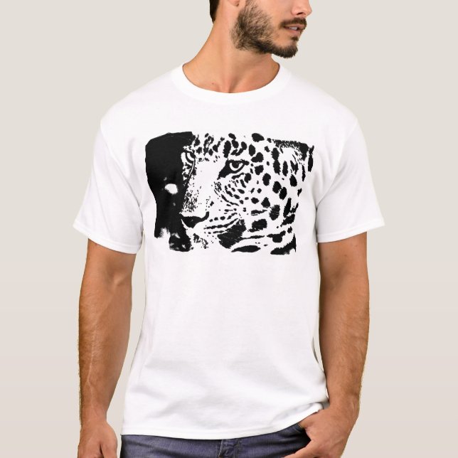 Camiseta B&W Leopard Eyes (Anverso)
