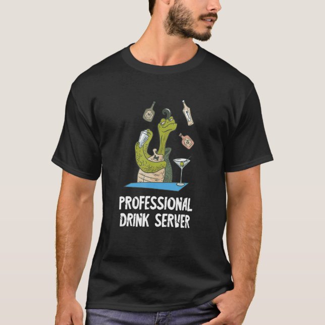 Camiseta Ba de intoxicólogo de tortuga de servidor de bebid (Anverso)