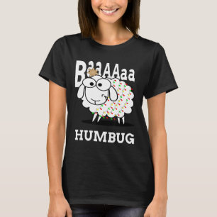 Camiseta Ba Humbug Cute Sheep Navidades Hombres Mujeres Niñ
