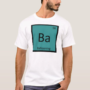 Camiseta Ba - Química de Deportes en Globo Tabla Periódica