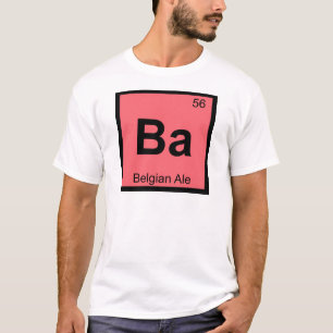Camiseta Ba - Símbolo de la Tabla Periódica de Química de A