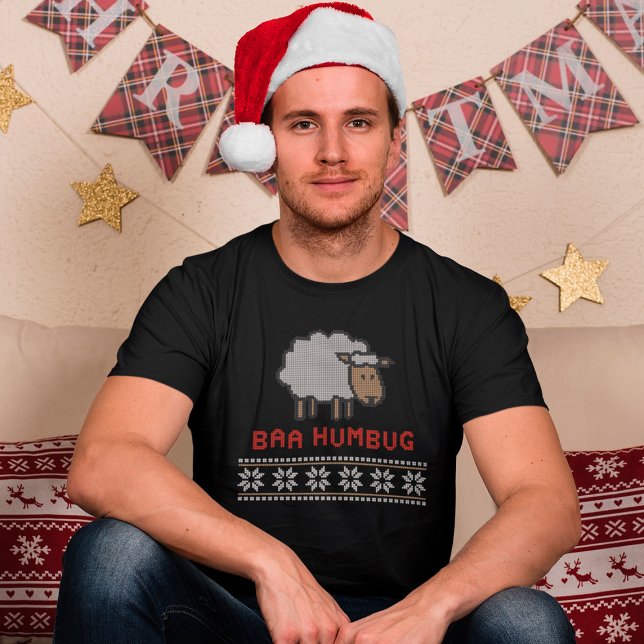 Camiseta Baa Humbug Navidades Sheep (Subido por el creador)