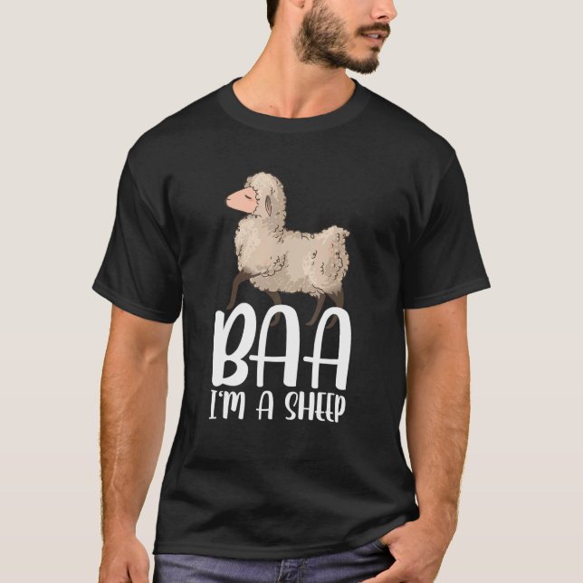 Camiseta Baa I'm A Sheep Costume (Anverso)