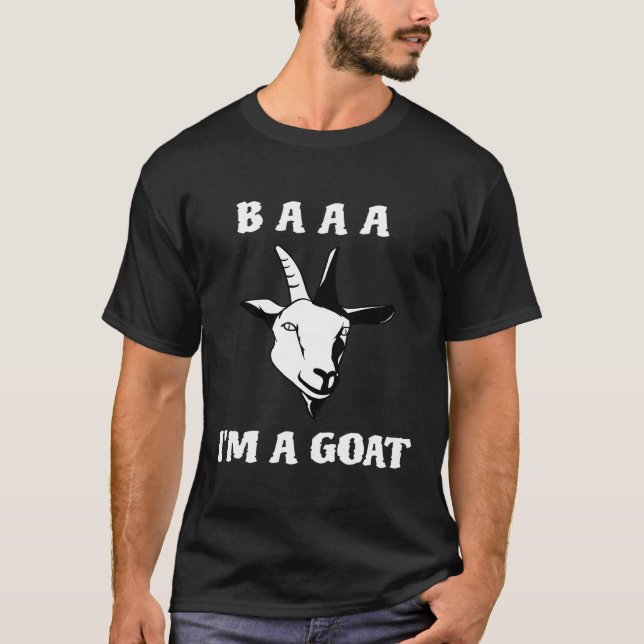Camiseta Baa Im Un Vestido De Cabra Halloween Para Fiesta (Anverso)