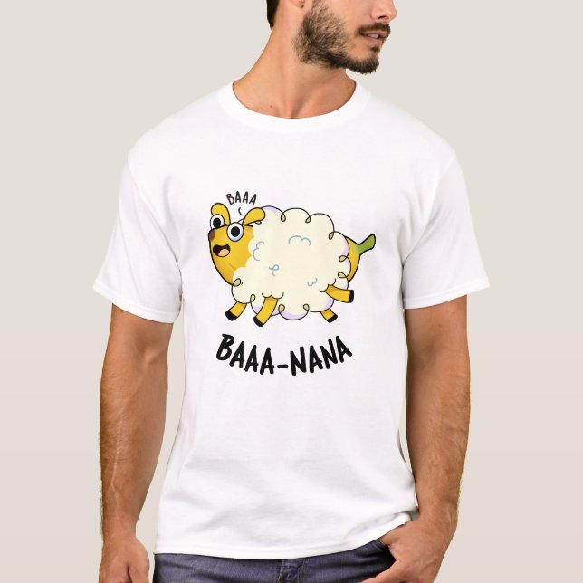 Camiseta Baa-nana Funny Banana Pun (Anverso)