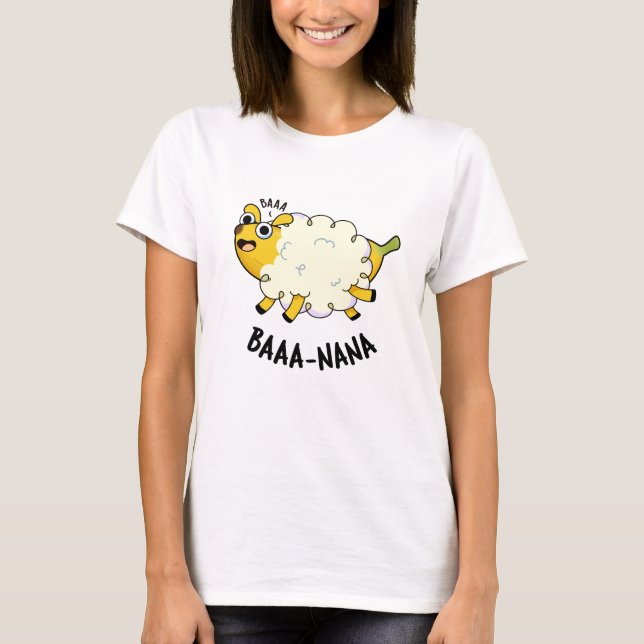 Camiseta Baa-nana Funny Banana Pun (Anverso)