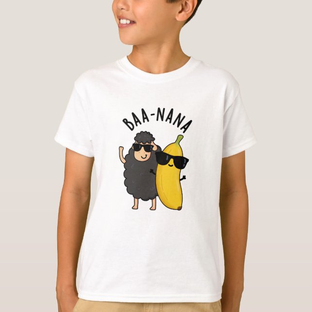 Camiseta Baa-nana Funny Banana Puns (Anverso)