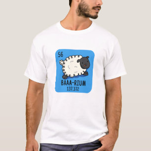 Camiseta Baa-rium Funny Sheep Chemistry Pun