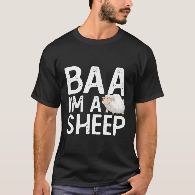 Camiseta Baa, Soy Un Agricultor De Ovejas Cultivando (Anverso)
