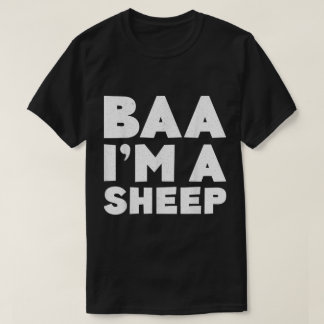 Camiseta Baa soy una oveja diseño de texto divertido