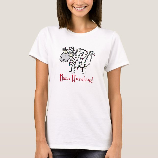 Camiseta Baaa Humbug Anti-Holiday Tee Shirt (Anverso)