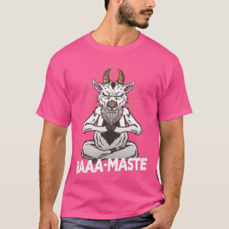 Camiseta Baaa-Maste Goat Yoga Namaste Meditación Espiritual