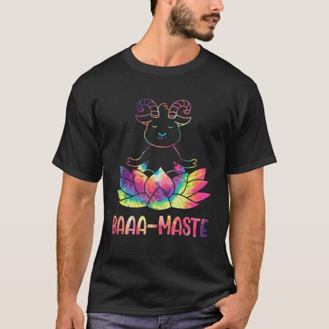 Camiseta Baaa-Maste Livestock Herd Yoga Meditate Farm Anima (Anverso)