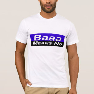 Camiseta Baaa significa ningún
