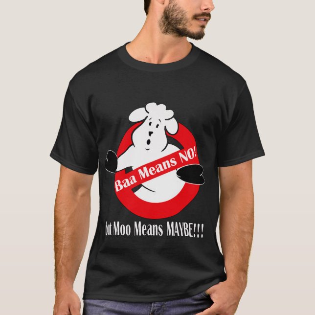 Camiseta ¡Baaa significa NO! (Anverso)