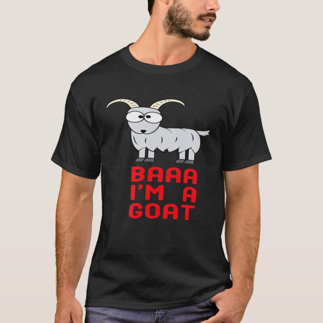 Camiseta Baaa Soy Una Cabra  Cabras (Anverso)