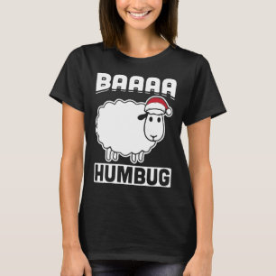 Camiseta Baaaa Humbug Funny Sheep Anti Xmas Scrooge Grumpy