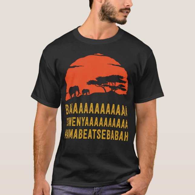 Camiseta Baaaaaaaaaaa Sowenyaaaaaaaaa Mamabeatsebabah Af (Anverso)