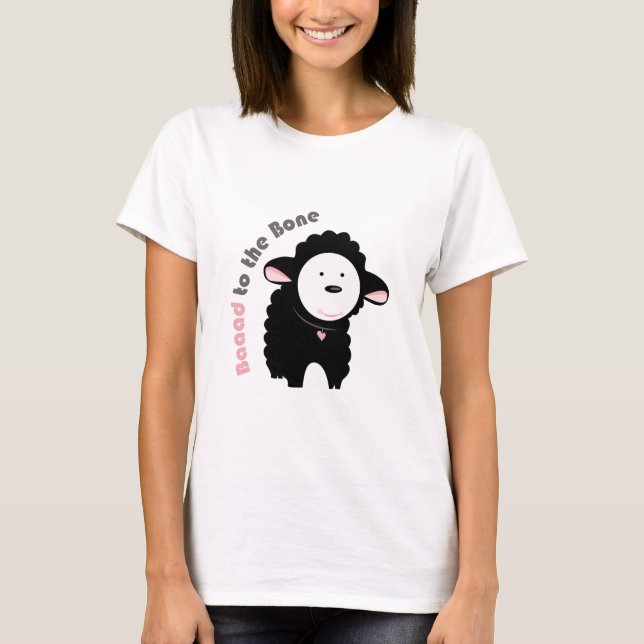 Camiseta Baaaad al hueso (Anverso)