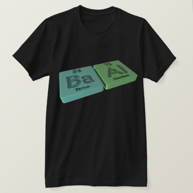 Camiseta Baal como los vagos bario y aluminio del Al (Anverso del diseño)