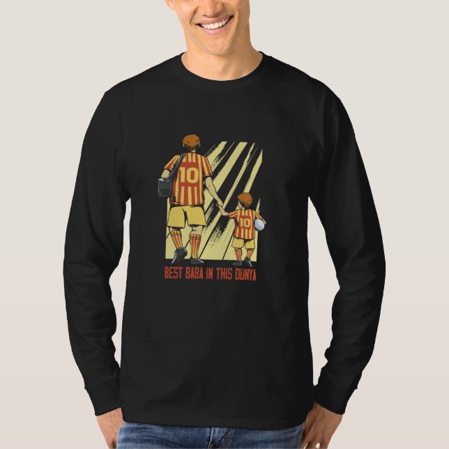 Camiseta Baba and son go ball games My sporty father (Anverso)