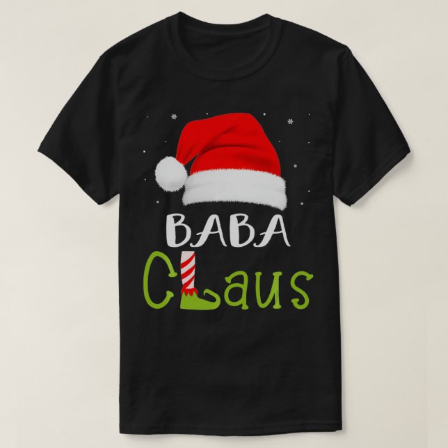 Camiseta Baba Claus Family Group Matching Pajama Funny Chri (Diseño del anverso)
