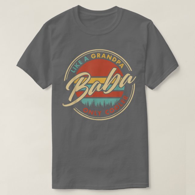Camiseta Baba Como Un Abuelo Sólo Frío  (Diseño del anverso)