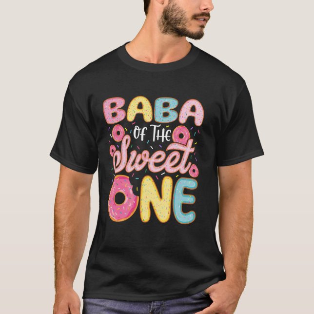 Camiseta Baba del dulce cumpleaños 1er pastelito de cumplea (Anverso)