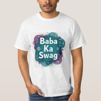Camiseta Baba Ka Swag | Gráfico abstracto hindi atrevido 