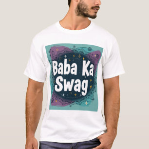 Camiseta Baba Ka Swag Gráfico abstracto hindi atrevido