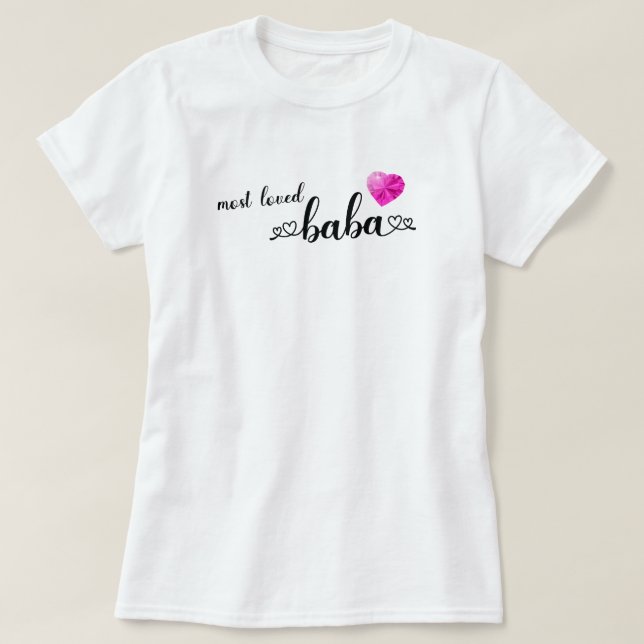 Camiseta Baba Más Querido (Diseño del anverso)