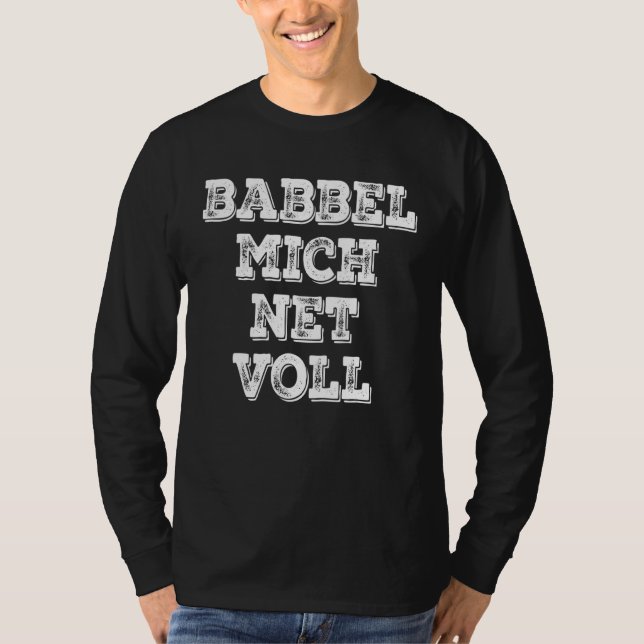 Camiseta Babbel Mich Net Vollgruß Aus Hessen Frankfurt Fan (Anverso)