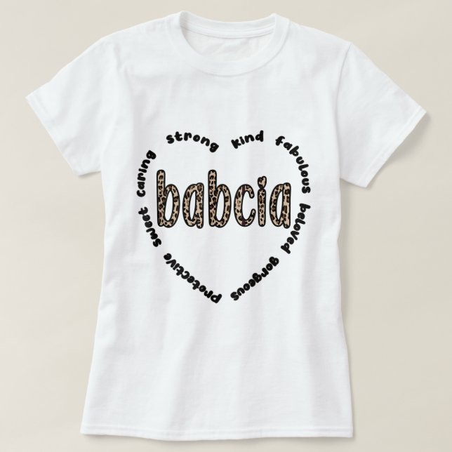 Camiseta Babcia Abuela Babcia Apreciación Abuela (Diseño del anverso)