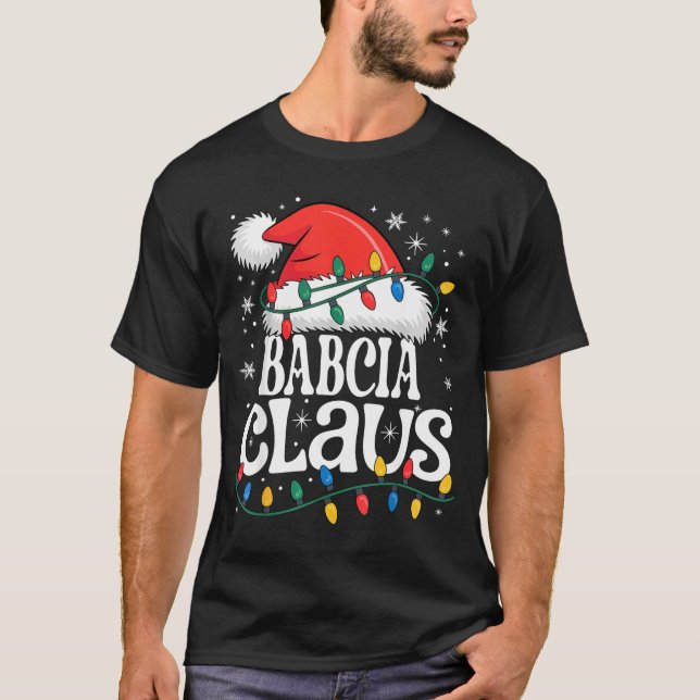 Camiseta Babcia Claus Funny Xmas Christmas Grandma Holiday  (Anverso)