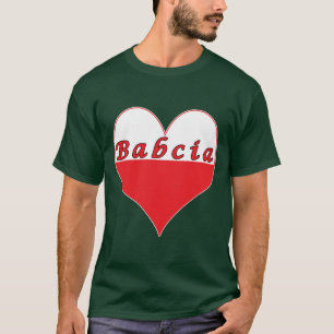 Camiseta Babcia Corazón Polaco