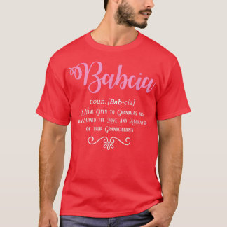 Camiseta Babcia Definición Abuela polaca