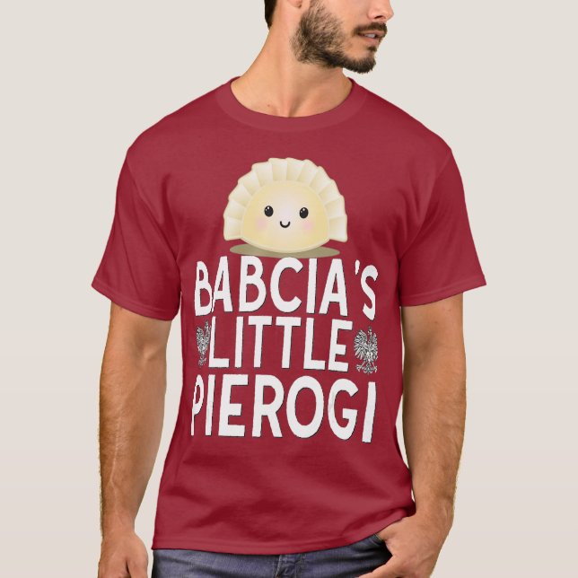 Camiseta Babcia Little Pierogi Kids Orgullo Polaco Polonia (Anverso)