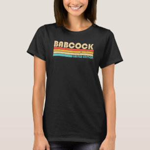 Camiseta Babcock apellido Retro Vintage años 80 años 90 cum