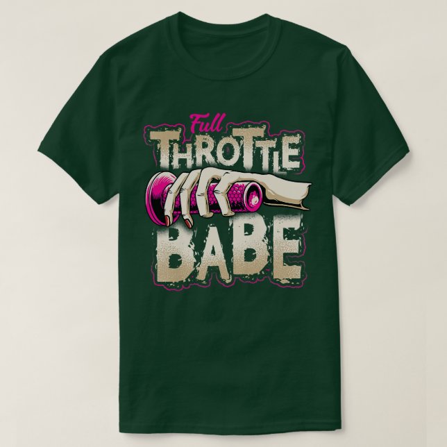 Camiseta BABE BABE Biker Dirt-bike Motocross Tee t (Diseño del anverso)