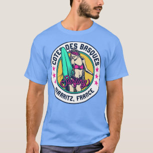 Camiseta Babe Badge Cotes des Basques Biarritz
