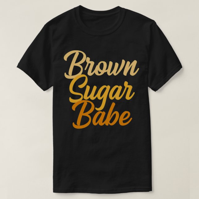 Camiseta Babe de azúcar marrón1 (Diseño del anverso)