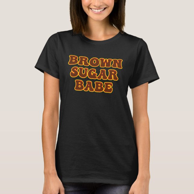 Camiseta Babe de azúcar marrón 9 (Anverso)