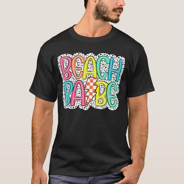 Camiseta Babe de playa Cute Vibes de Verano Vacay Mujeres (Anverso)