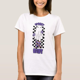 Camiseta "Babe espantado" Mujer Halloween Fantasma Retro Pú