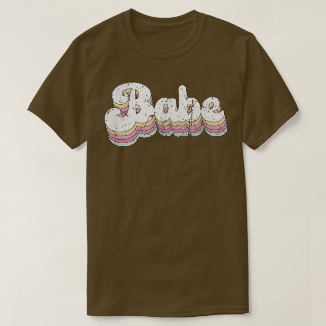 Camiseta Babe Retro Bride Cute Bridesmaid Bachelorette Part (Diseño del anverso)